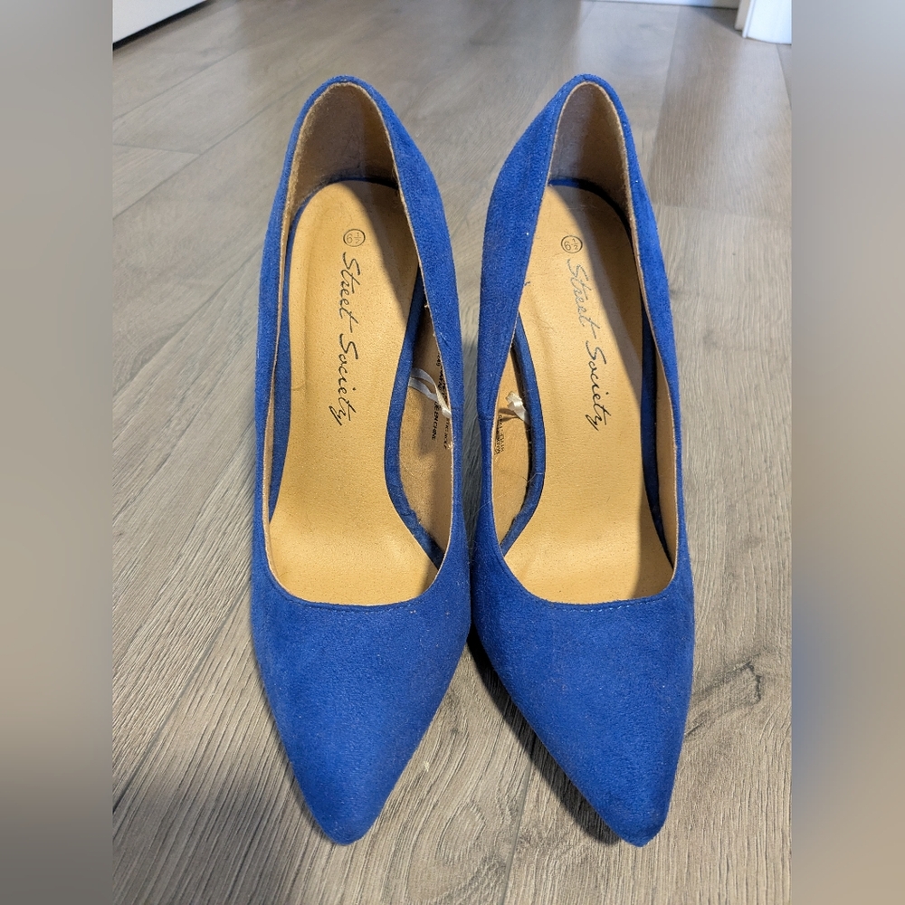 Siren Shoes Blue Heels Classic Pump